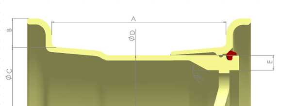 Parameters of 25-inch steel ring