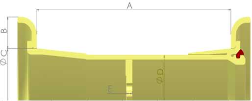 Parameters of 25-inch steel ring